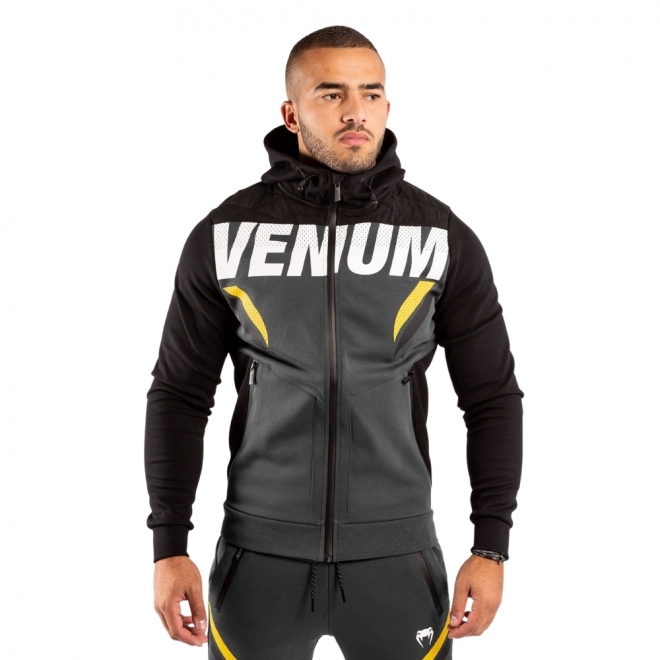 Худи VENUM ONE FC IMPACT - СЕРЫЙ/ЖЕЛТЫЙ