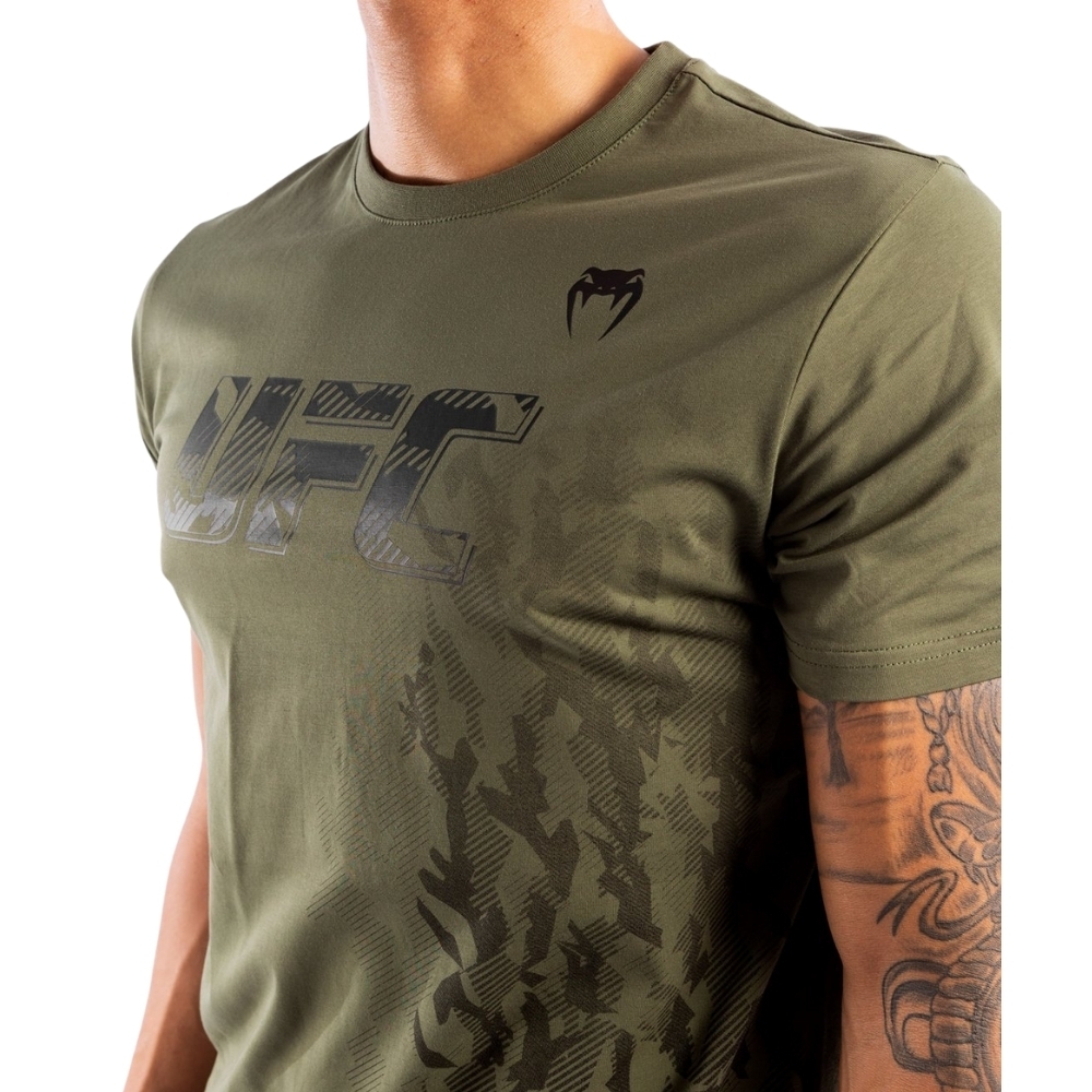 Футболка UFC VENUM AUTHENTIC FIGHT WEEK MEN'S SHORT SLEEVE - KHAKI