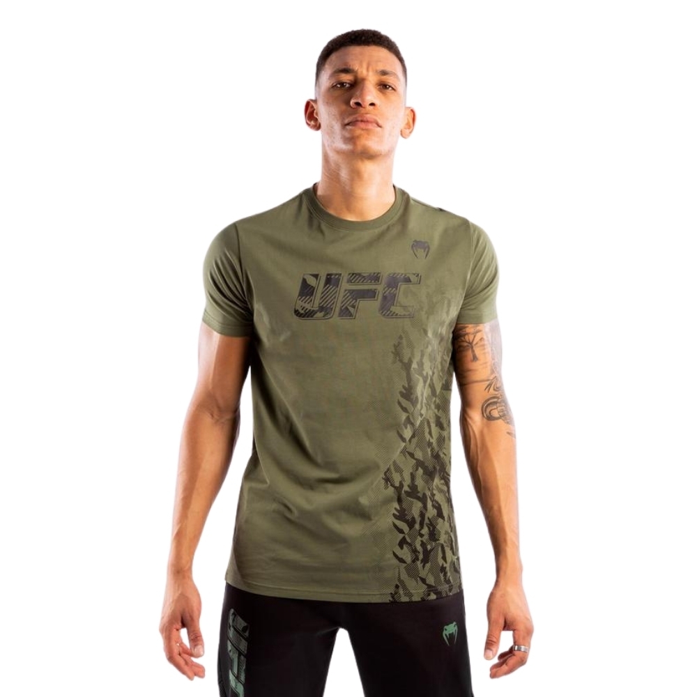 Футболка UFC VENUM AUTHENTIC FIGHT WEEK MEN'S SHORT SLEEVE - KHAKI