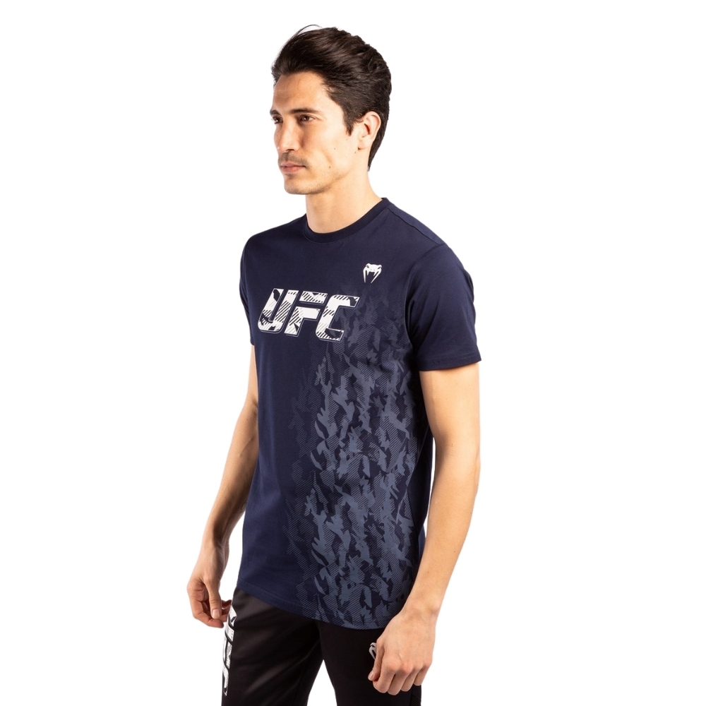 Футболка UFC VENUM AUTHENTIC FIGHT WEEK MEN'S SHORT SLEEVE - NAVY BLUE