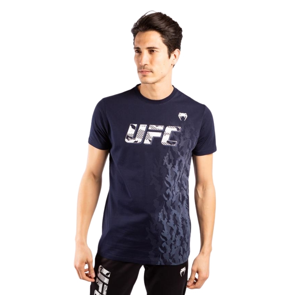 Футболка UFC VENUM AUTHENTIC FIGHT WEEK MEN'S SHORT SLEEVE - NAVY BLUE