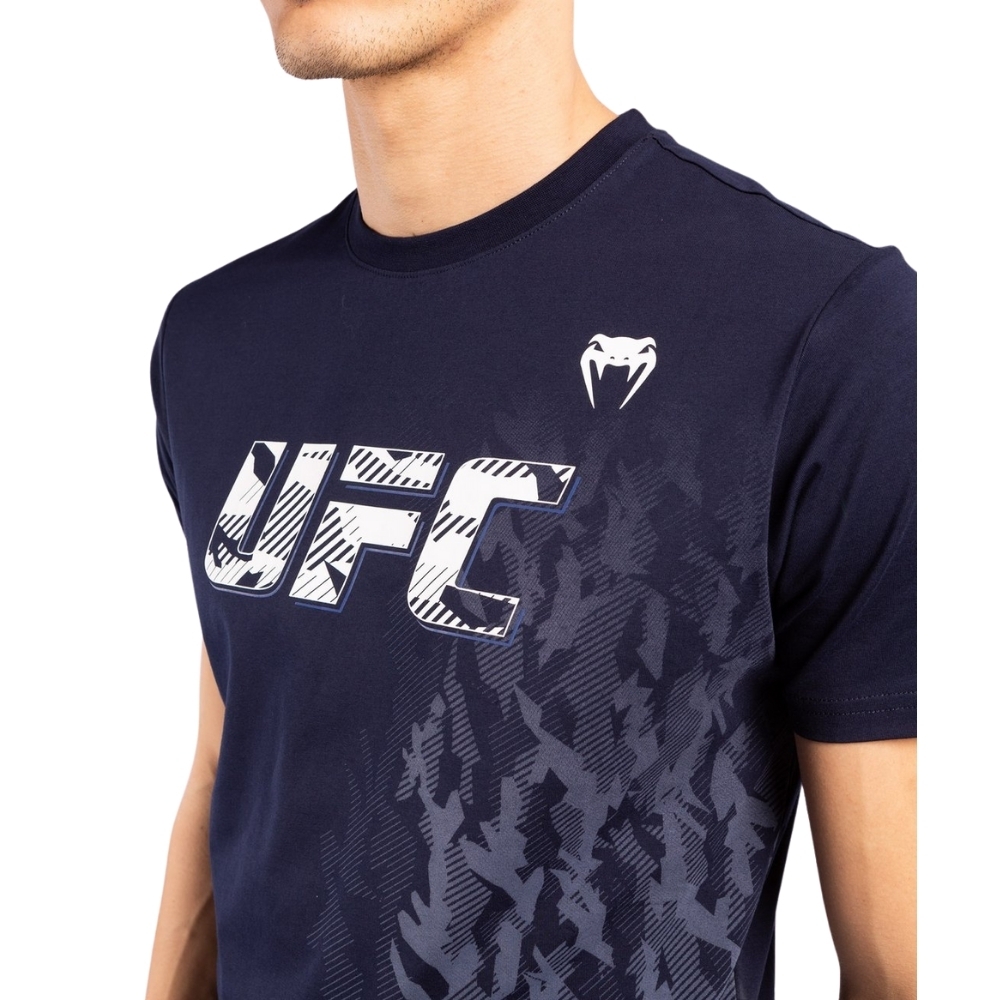 Футболка UFC VENUM AUTHENTIC FIGHT WEEK MEN'S SHORT SLEEVE - NAVY BLUE