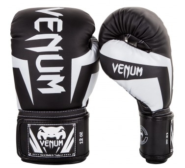 Боксерские перчатки  VENUM ELITE - BLACK/WHITE
