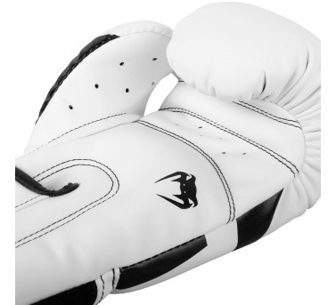Боксерские перчатки VENUM ELITE - WHITE/BLACK