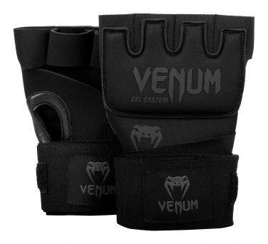 Бинты боксерские VENUM KONTACT GEL GLOVE WRAPS-BLACK/BLACK