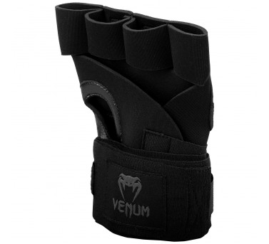 Бинты боксерские VENUM KONTACT GEL GLOVE WRAPS-BLACK/BLACK