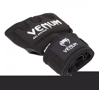 Бинты боксерские  VENUM "KONTACT" GEL GLOVE WRAPS - BLACK
