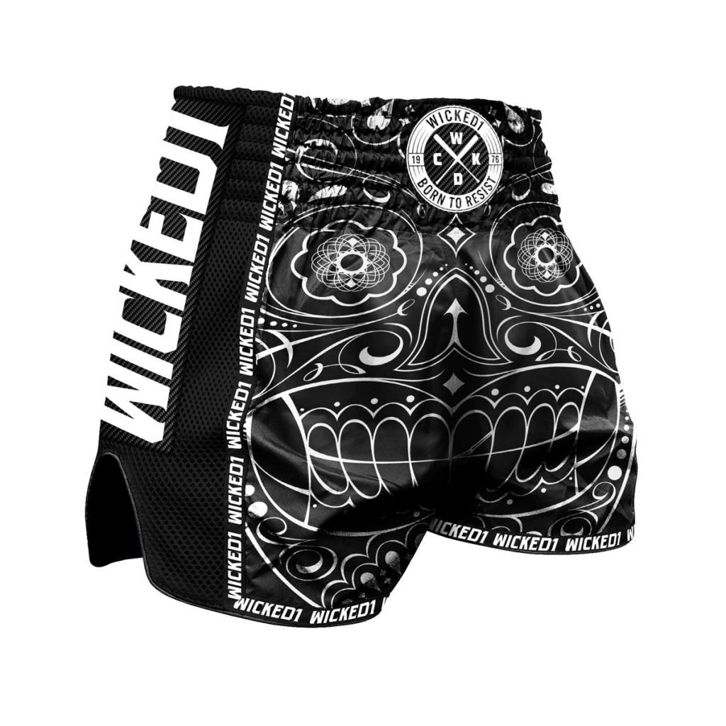 Шорты WIcked One Muay-Thai Mexican Skull Black